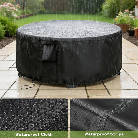 Patio Furniture Cover Round for 36 Inch Outdoor Dinner Table