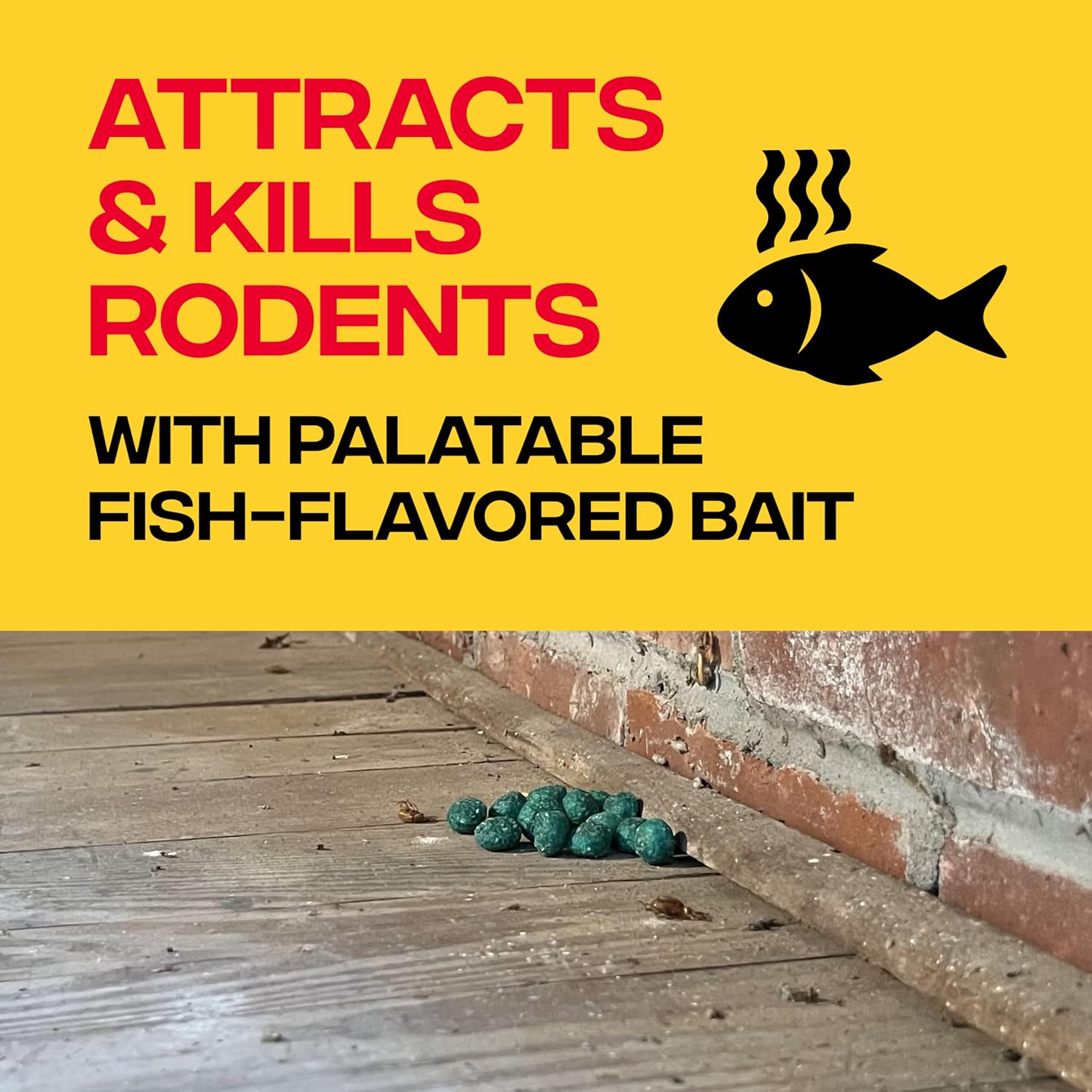 Victor Rodent Killer, 4 lb Fish-Flavored Bait Balls, Mouse Poisoning Bait