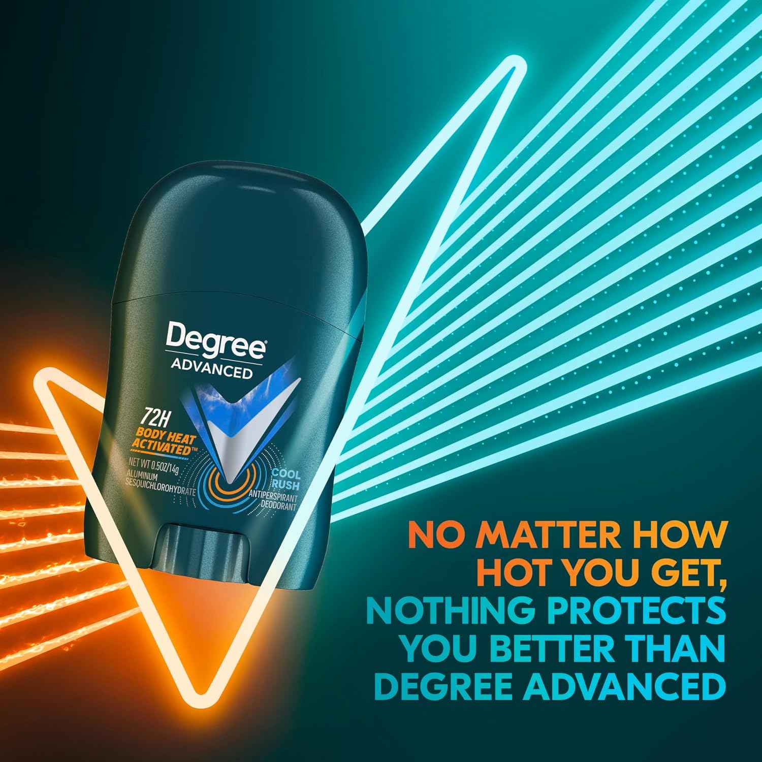 Degree Trial & Travel Size Antiperspirant Deodorant Cool Rush 0.5 oz 36 ct | Original Protection