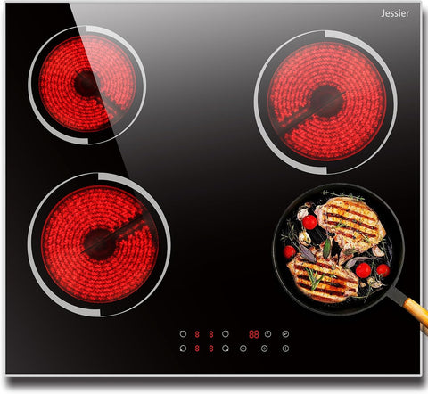 Electric Cooktop 24 Inch 6000W Built-in