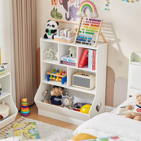 Lerliuo Kids Bookshelf and Toy Storage, 3 Tier Book Shelf for Kids Rooms