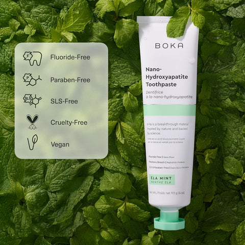 Boka Toothpaste - Fluoride Free Toothpaste, Nano Hydroxyapatite Toothpaste