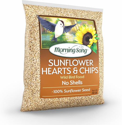 Morning Song Sunflower Hearts & Chips Wild Bird Seed, 10 lb.