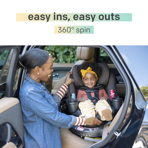 Joie Chili Spin SI 360 Rotating Convertible Car Seat, 2-in-1 Rear & Forward