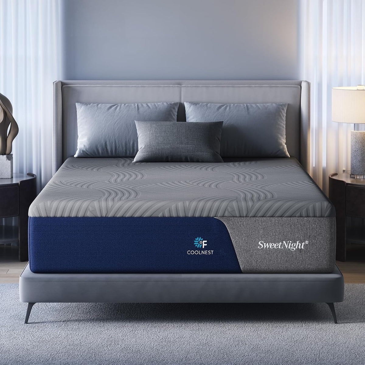 Sweetnight CoolNest 10 Inch Full Size Mattress,Cooling Memory Foam Mattress