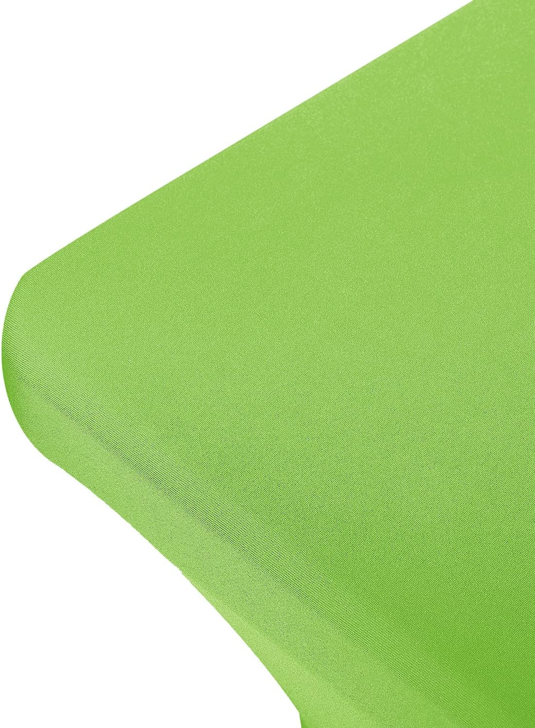 Peomeise 4FT Spandex Table Cover Rectangular Stretch Spandex Tablecloth (Apple Green,4FT)