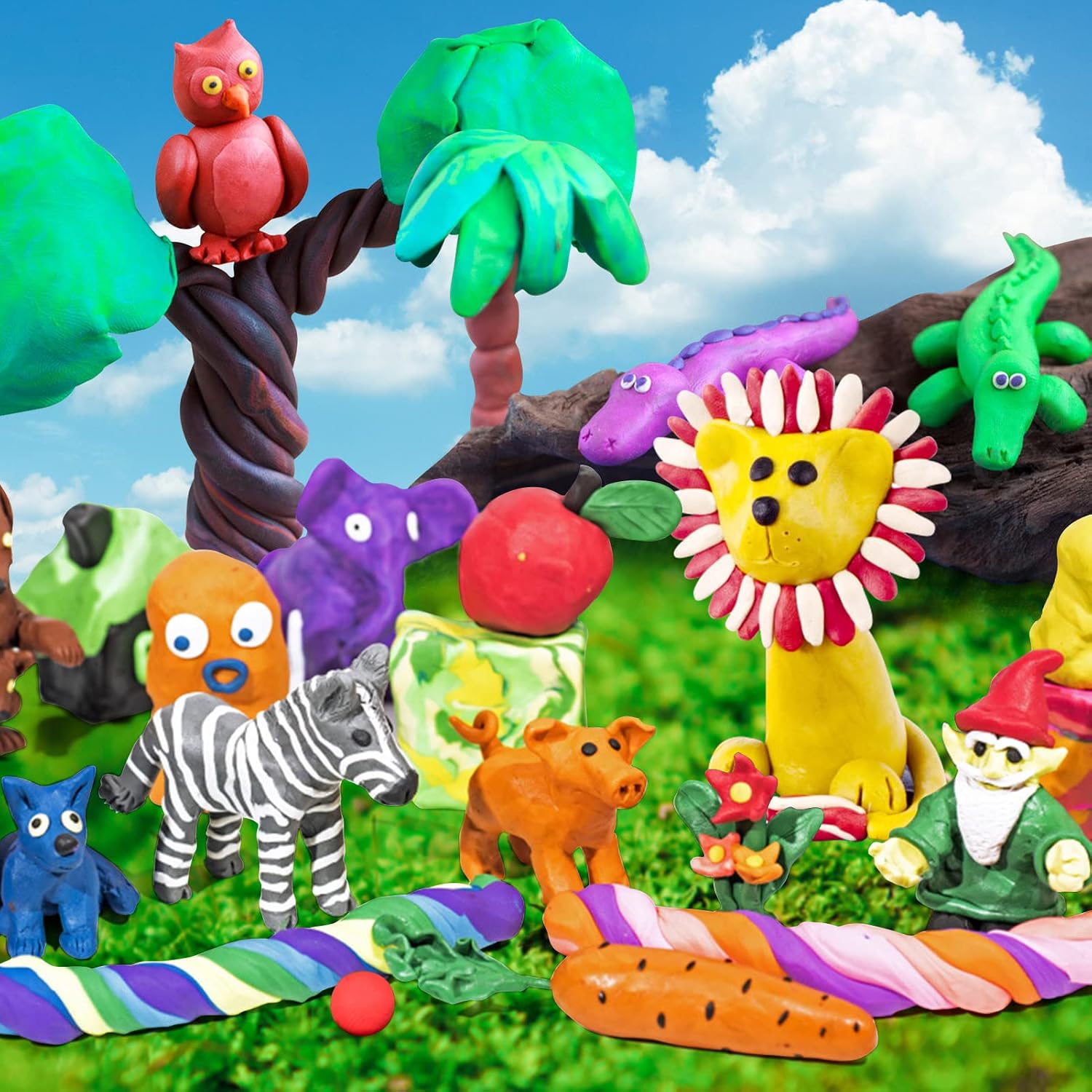 Air Dry Clay, 24 Colors Modeling Magic Clay for Kids