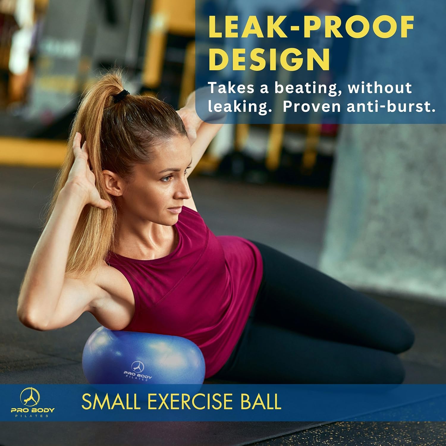 ProBody Pilates Ball Small — 9 Inch Small Exercise Ball