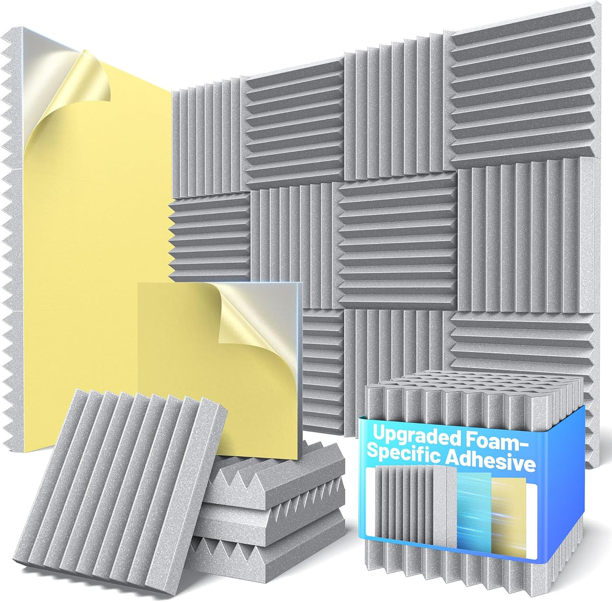 Self-Adhesive Sound Proof Foam Panels For Walls High Density Acoustic Panel