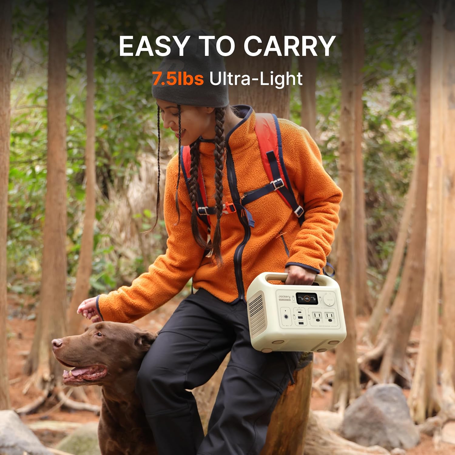 Jackery Portable Power Station Explorer 300 Dune White, 292Wh