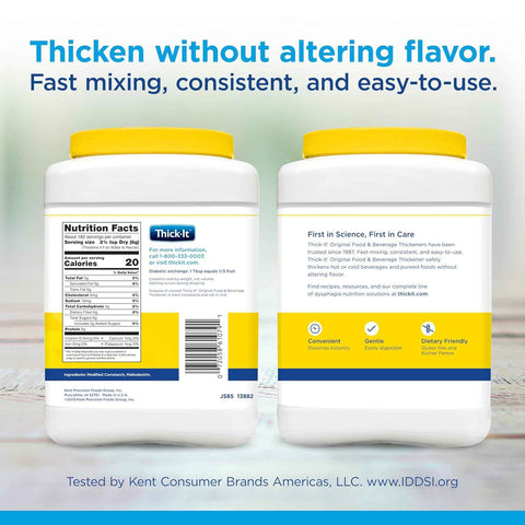 Thick-It Original Food & Beverage Thickener Powder, 36 oz Canister, 2 Pack | Thickening powder for dysphagia; dissolves instantly in hot or cold food & liquids; flavorless, gluten free, easy to use