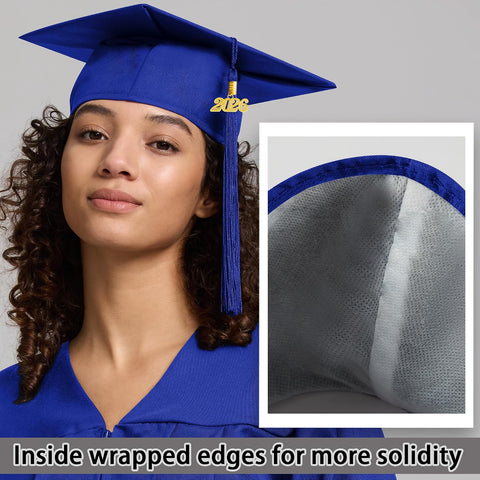 Graduation Cap Gown 2026 2027 Matte Unisex for High School Bachelor