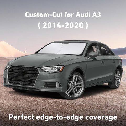 EcoNour Windshield Sunshade Compatible for Audi A3 2014-2018 2019 2020