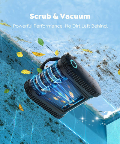 (2026 Upgrade) BRINBO C1 Robotic Pool Cleaner with 180 Mins, Onyx