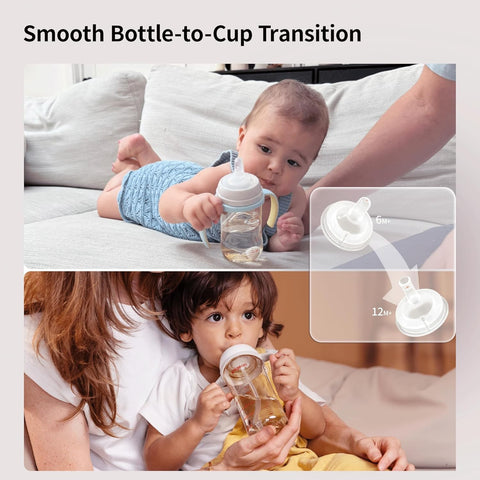 Pigeon Sippy Straw Conversion Kit for Babies 6+ Months