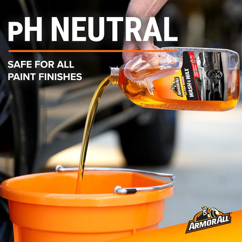 Armor All Ultra Shine Car Wash and Car Wax by Armor All, Cleaning Fluid for Cars, Trucks, Motorcycles, 64 Fl Oz Each