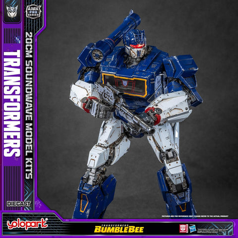 YOLOPARK Transformers: Bumblebee 7.87" Soundwave and Ravage Action Figure