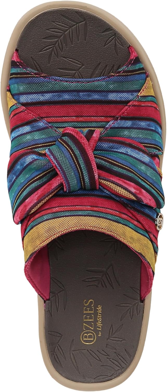 BZees Women's Smile Wedge Sandal