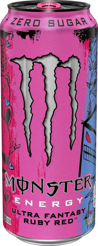 Monster Energy Ultra Fantasy Ruby Red, Sugar Free Energy Drink, 16 Ounce | Pack of 15