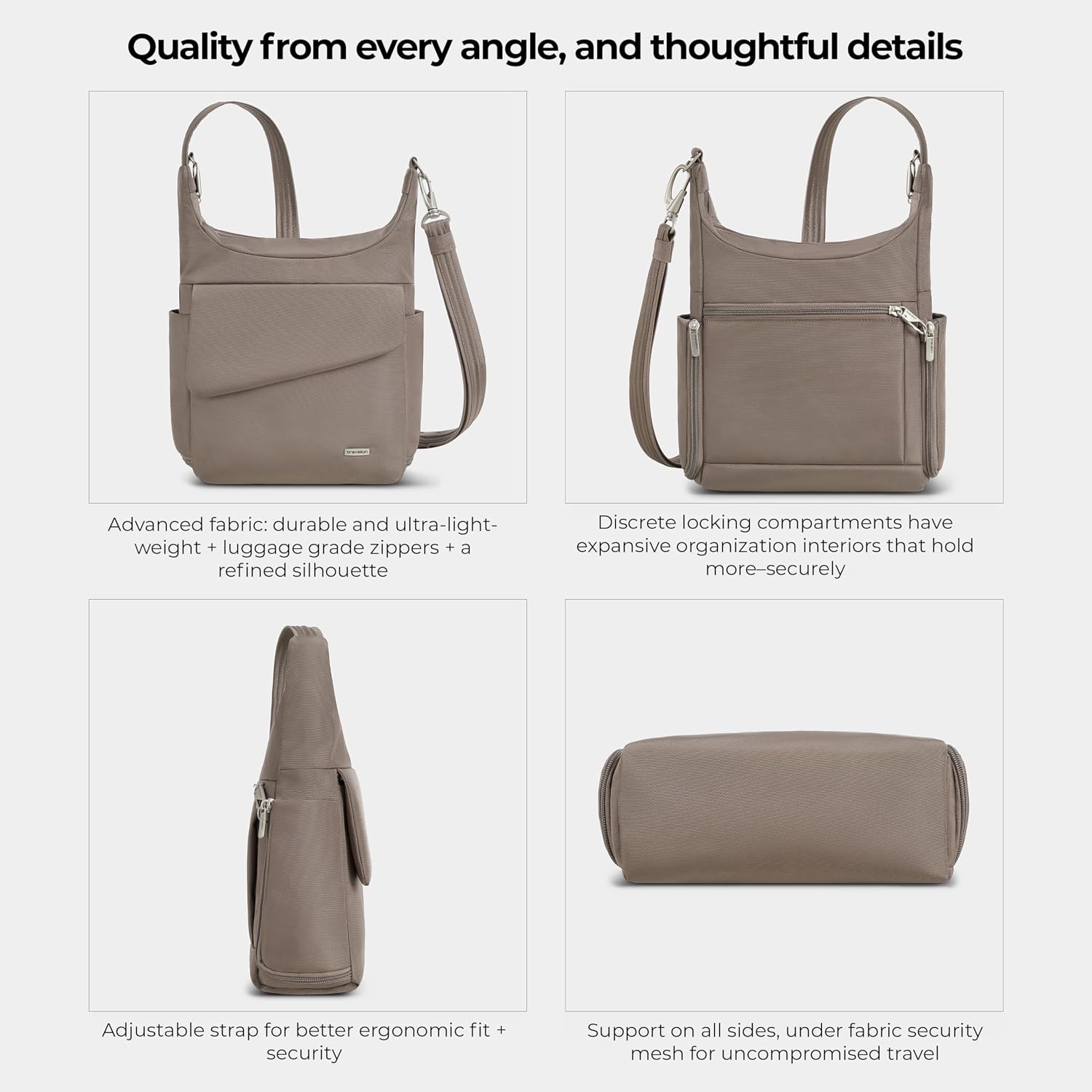 Travelon Anti-Theft Classic Messenger Bag