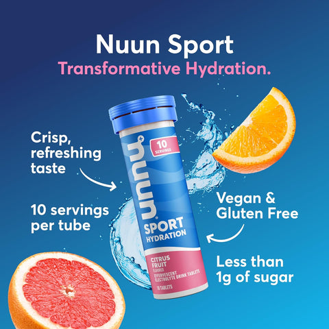 Nuun Sport Electrolyte Tablets Mixed Flavor, GF & Vegan, 4 Pack