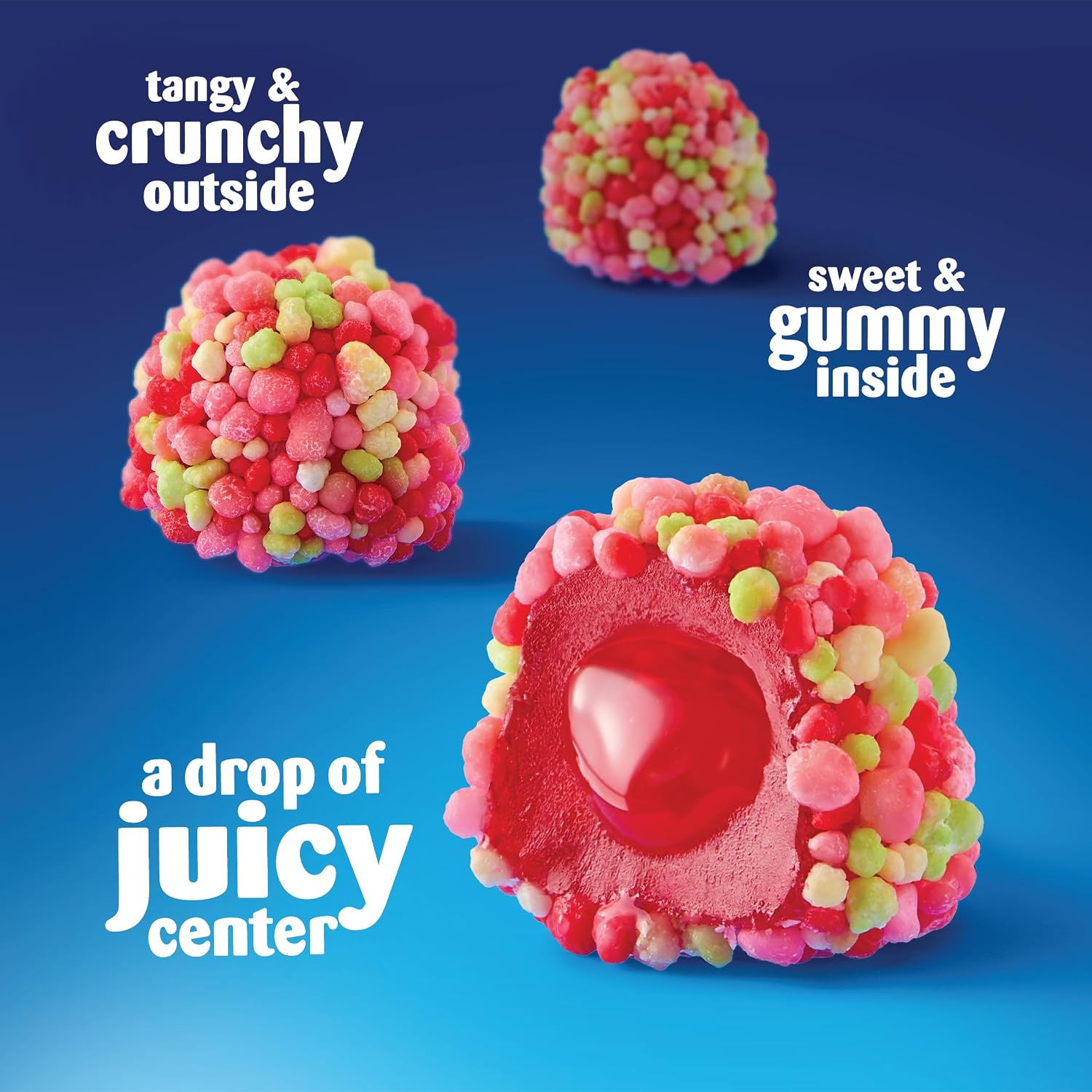 NERDS Juicy Gummy Clusters Strawberry Punch Candy, Stand-Up Bag, 7.15 oz