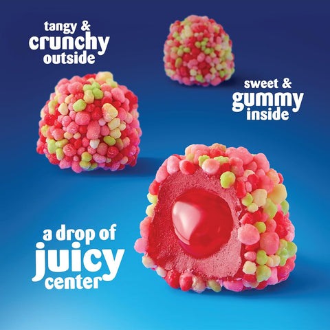 NERDS Juicy Gummy Clusters Strawberry Punch Candy, Stand-Up Bag, 7.15 oz