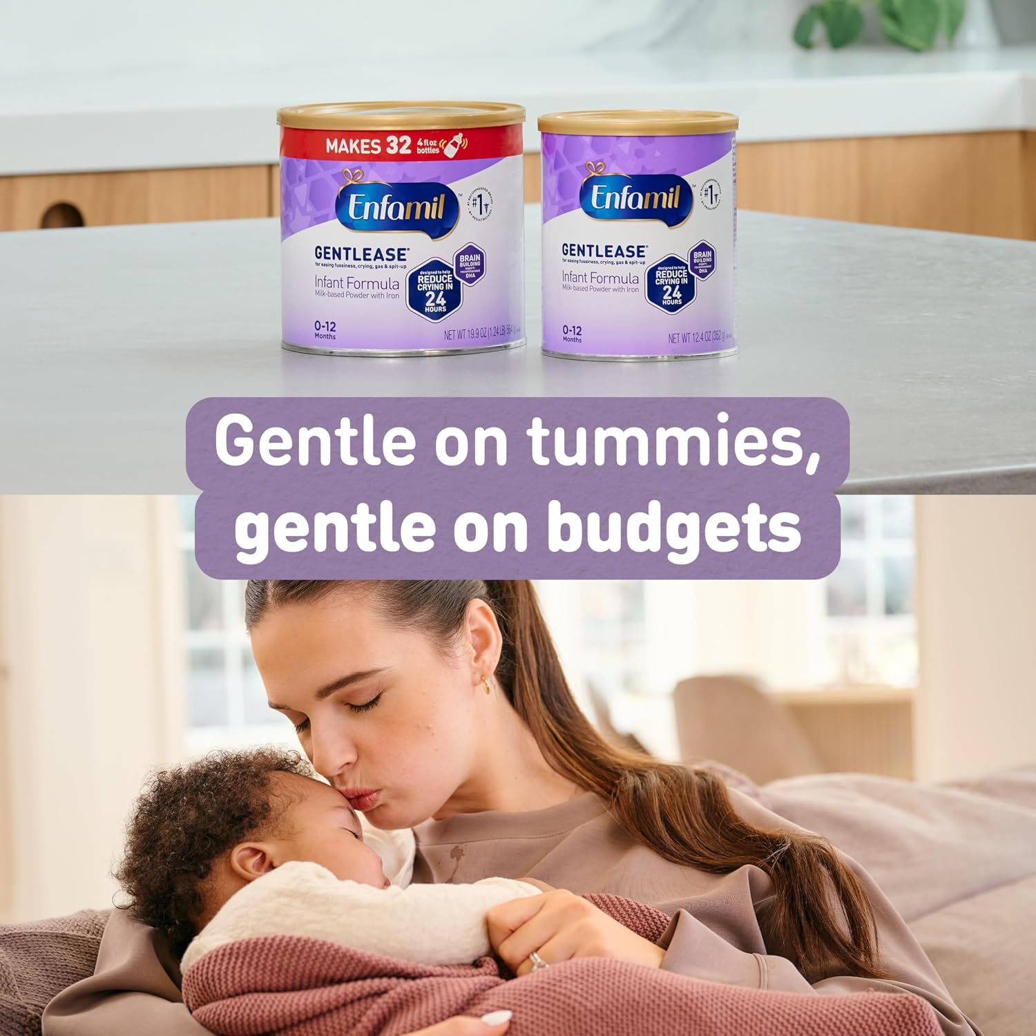 Enfamil Gentlease Easy to Digest Baby Formula, 27.7 Oz, 4 CT