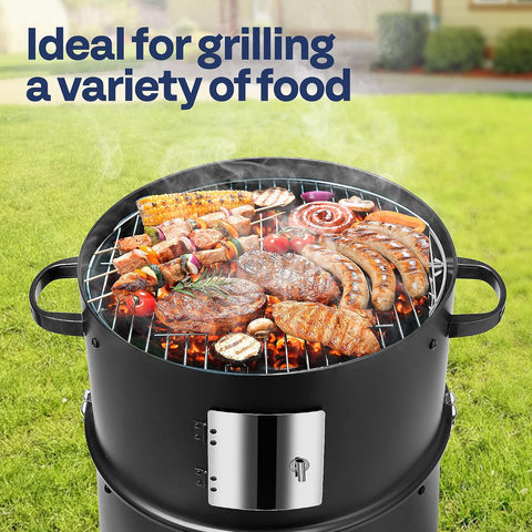 VIVOHOME 3-in-1 Vertical Charcoal Smoker