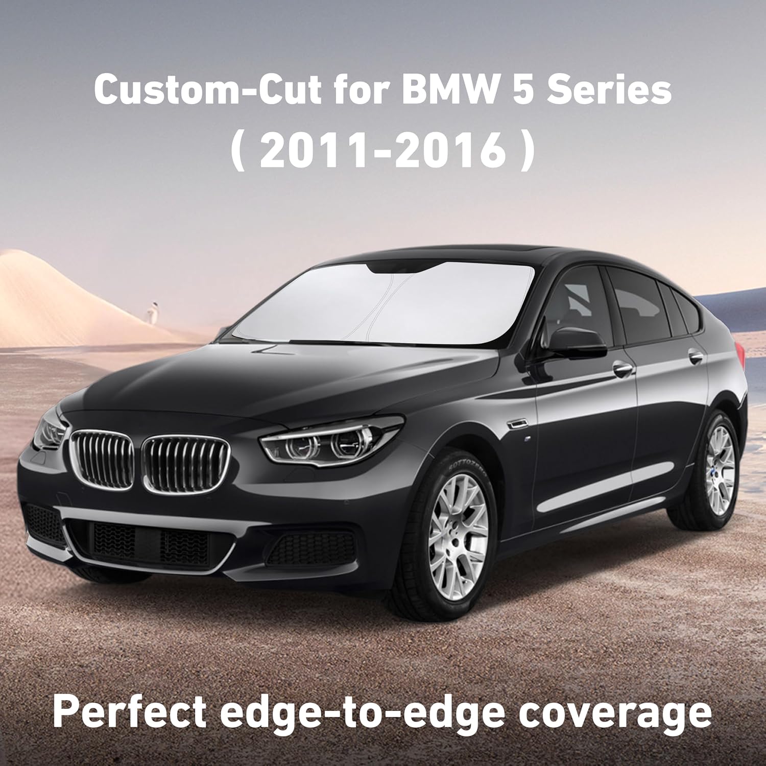 EcoNour Windshield Sunshade Compatible for BMW 5 Series 2011-2014 2015 2016