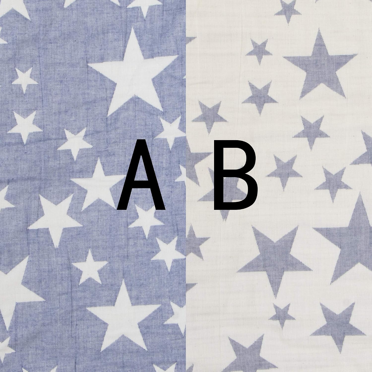 NTBAY 3 Layer Muslin Toddler Blanket, 30 x 40, Blue