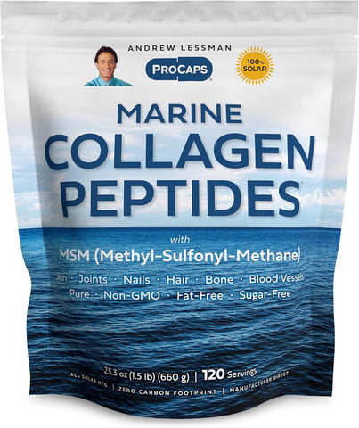 Andrew Lessman ProCaps Marine Collagen with MSM Powder 120 Servings