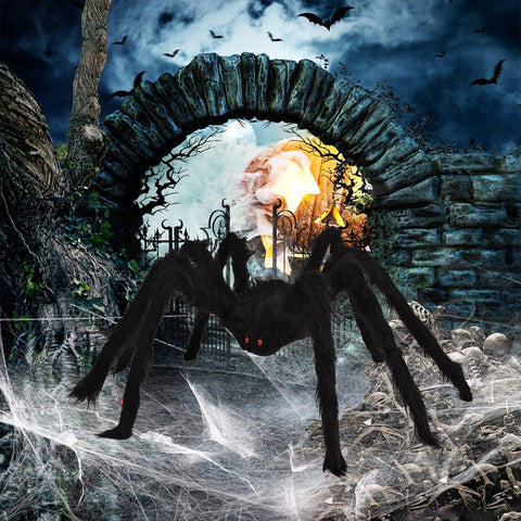 Halloween Spider Decorations 6 Pack: Giant Spider Outdoor Decoration