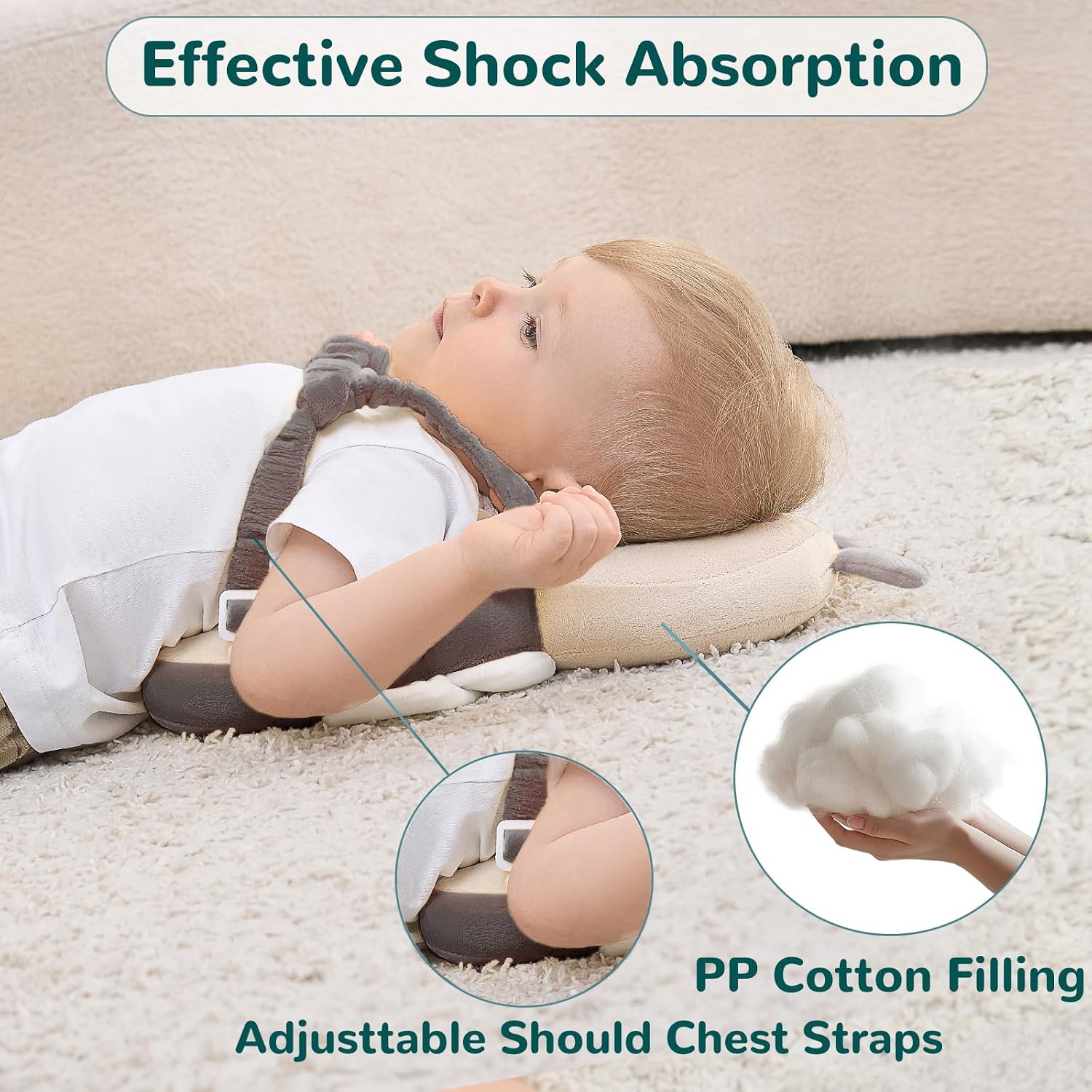 Baby Head Protector Backpack for Falling Crawling and Walking Toddler Essentials Harness Infant Koala Toys Helmets Baby Essentials Must Have 0.5-2 Years