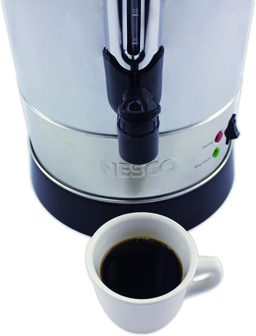 Nesco Professional Coffee Urn, 30 Cups, Stainless Steel