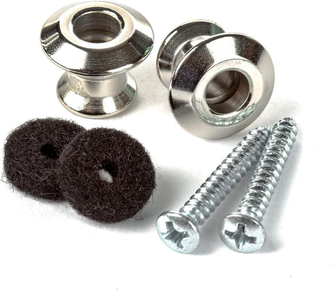 Jim Dunlop Straplok® Dual Design Strap Button Set - Nickel