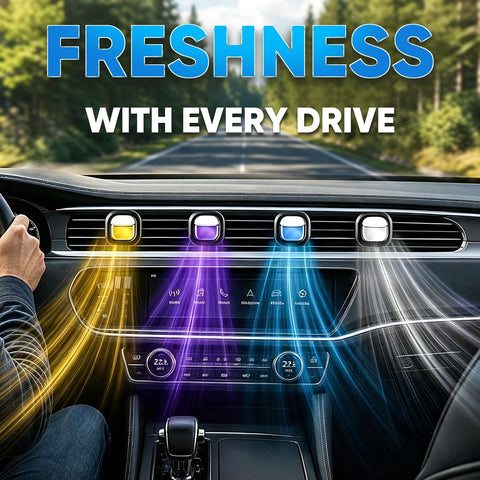 16 Pack Car Air Freshener Vent Clips, 4 Plant-Based Scents, Car Fresheners