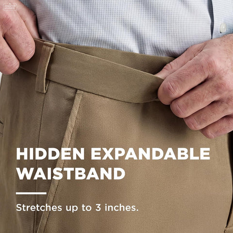 Haggar Men's Classic Fit Premium No Iron Khaki Pant