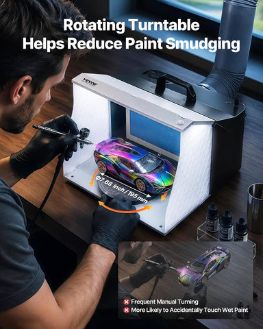VEVOR Airbrush Spray Booth Portable Hobby Airbrush Paint Spray Booth Kit