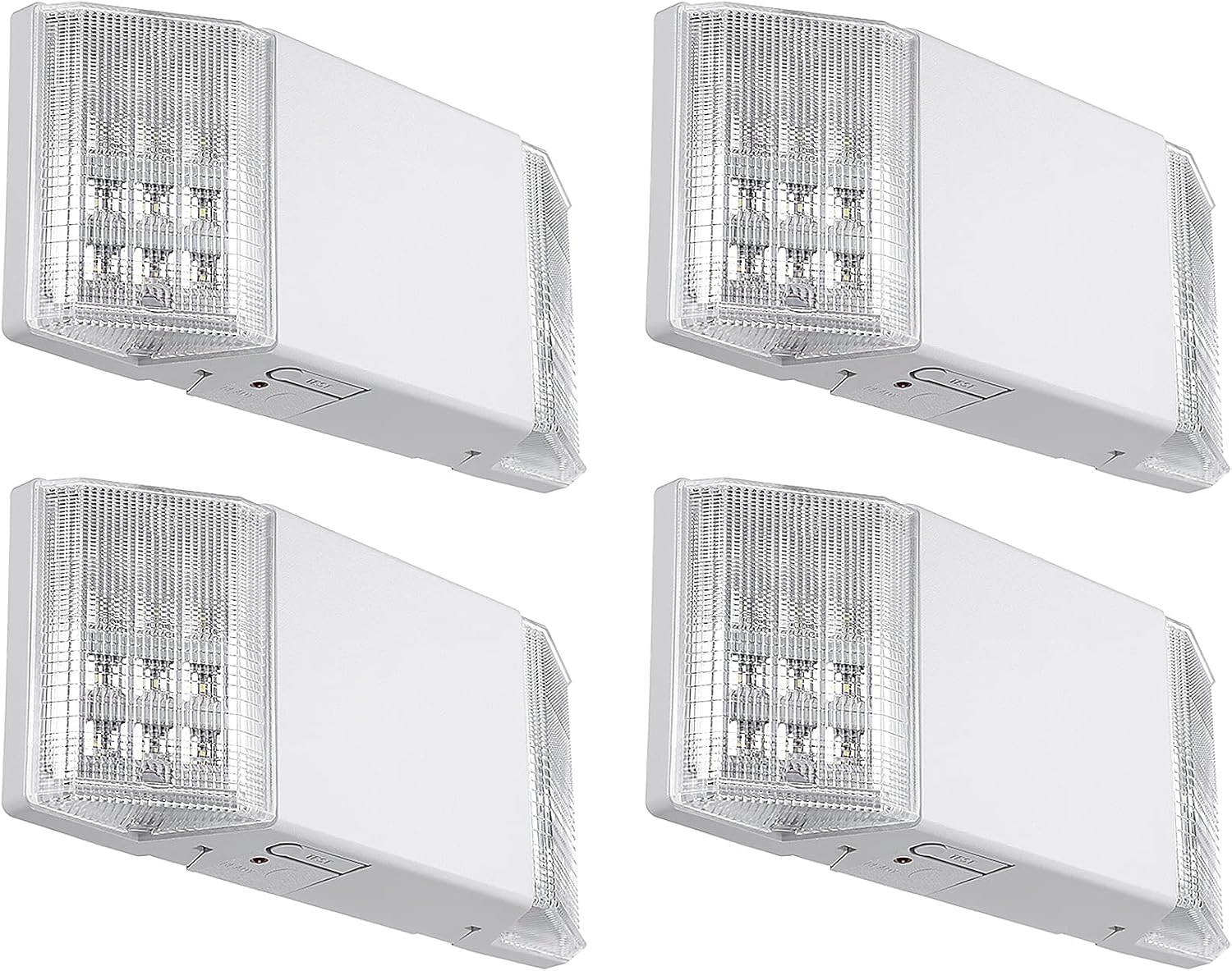 TORCHSTAR 4-Pack LED Emergency Lighting with Battery Backup White