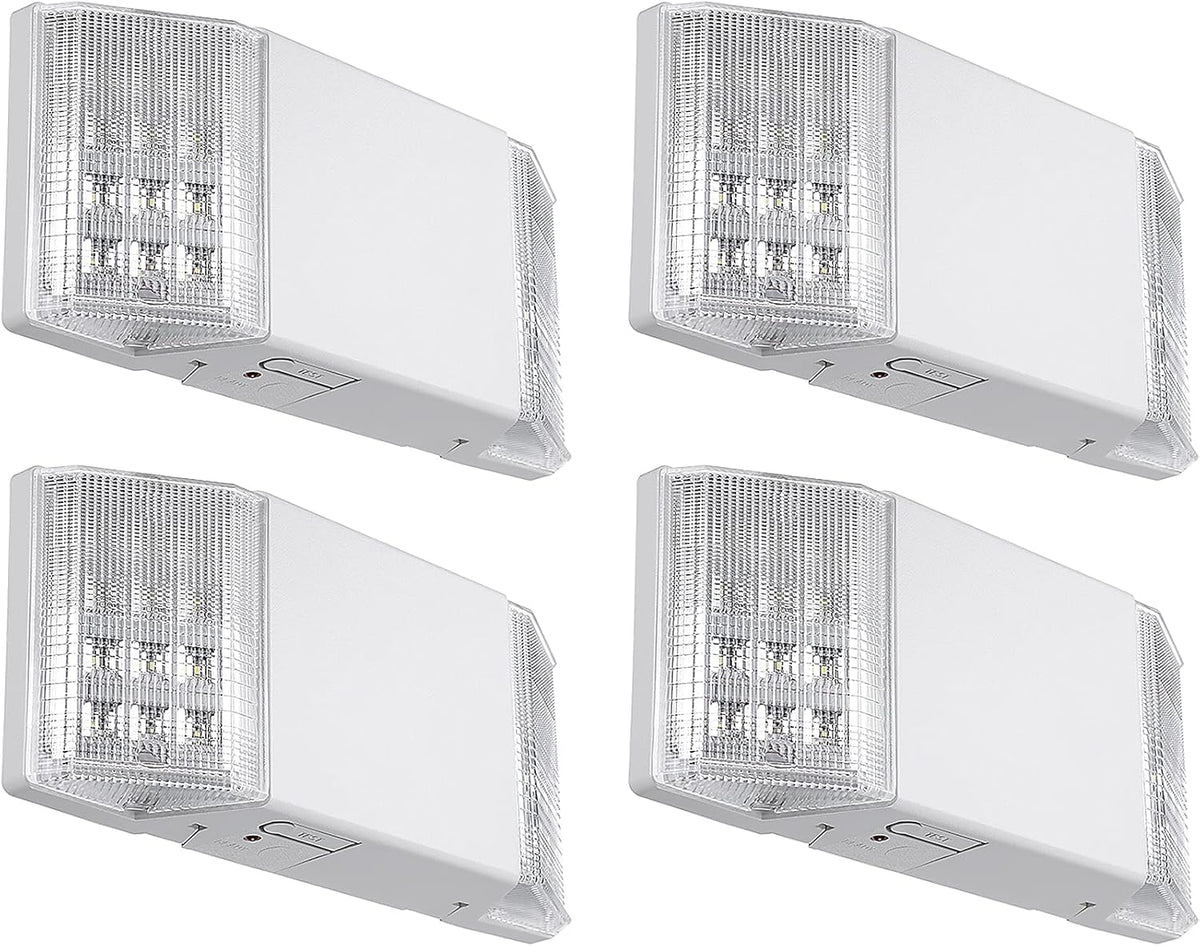 TORCHSTAR 4-Pack LED Emergency Lighting with Battery Backup White