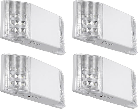 TORCHSTAR 4-Pack LED Emergency Lighting with Battery Backup White