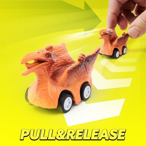 JOYIN 13 in 1 Dinosaur Toys for Kids 3-5, Transport Dinosaur Carrier Truck with 12 Pull Back Cars, Kids Toys 3-4 Birthday Gifts for 3 4 5+ Year Old Boys