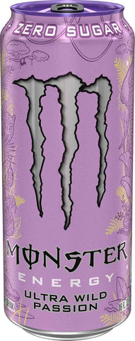 Monster Energy Ultra Wild Passion, Sugar Free Energy Drink, 16 Ounce (Pack of 15)