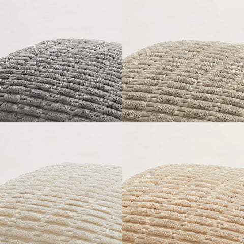 Fancy Homi 4 Packs Decorative Throw Pillow Covers for Living Room Couch Bed, Modern Farmhouse Boho Home Décor Accent Cushion Case, 18" x 18", Neutral