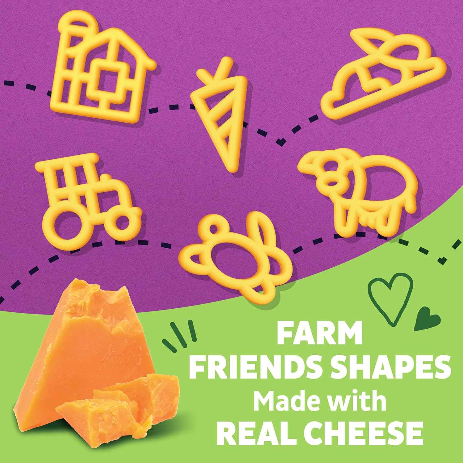Annie's Farm Friends and Cheddar, Made with Real Cheese and Organic Pasta, 6 oz (Pack of 12)