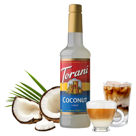 Torani Coconut Flavored Drink Syrup, 25.4 fl oz, 4 Pack