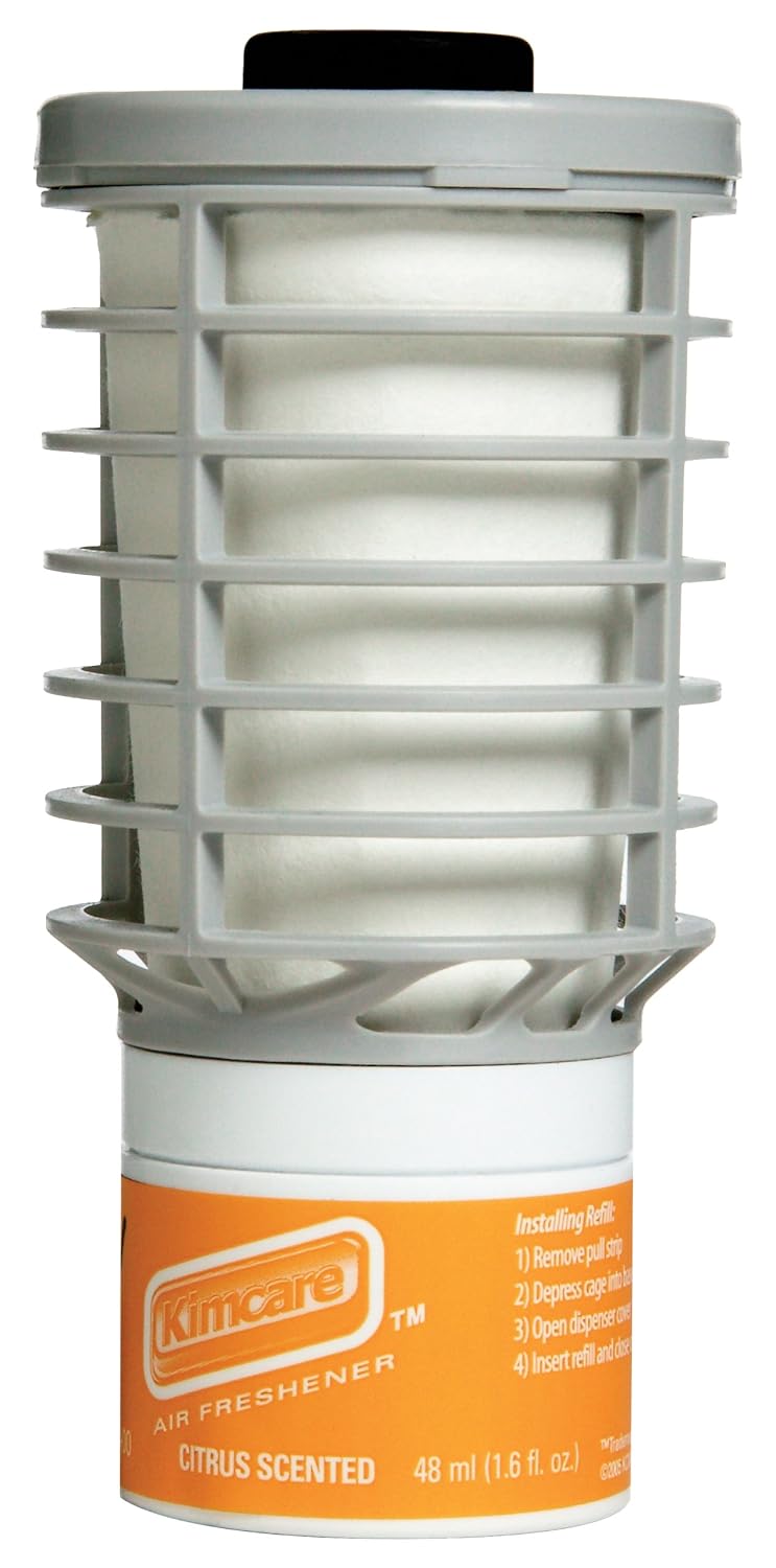 Scott Essential Air Freshener Refill (91067), Citrus, Automatic / Continuous Release, 6 Refills / Case