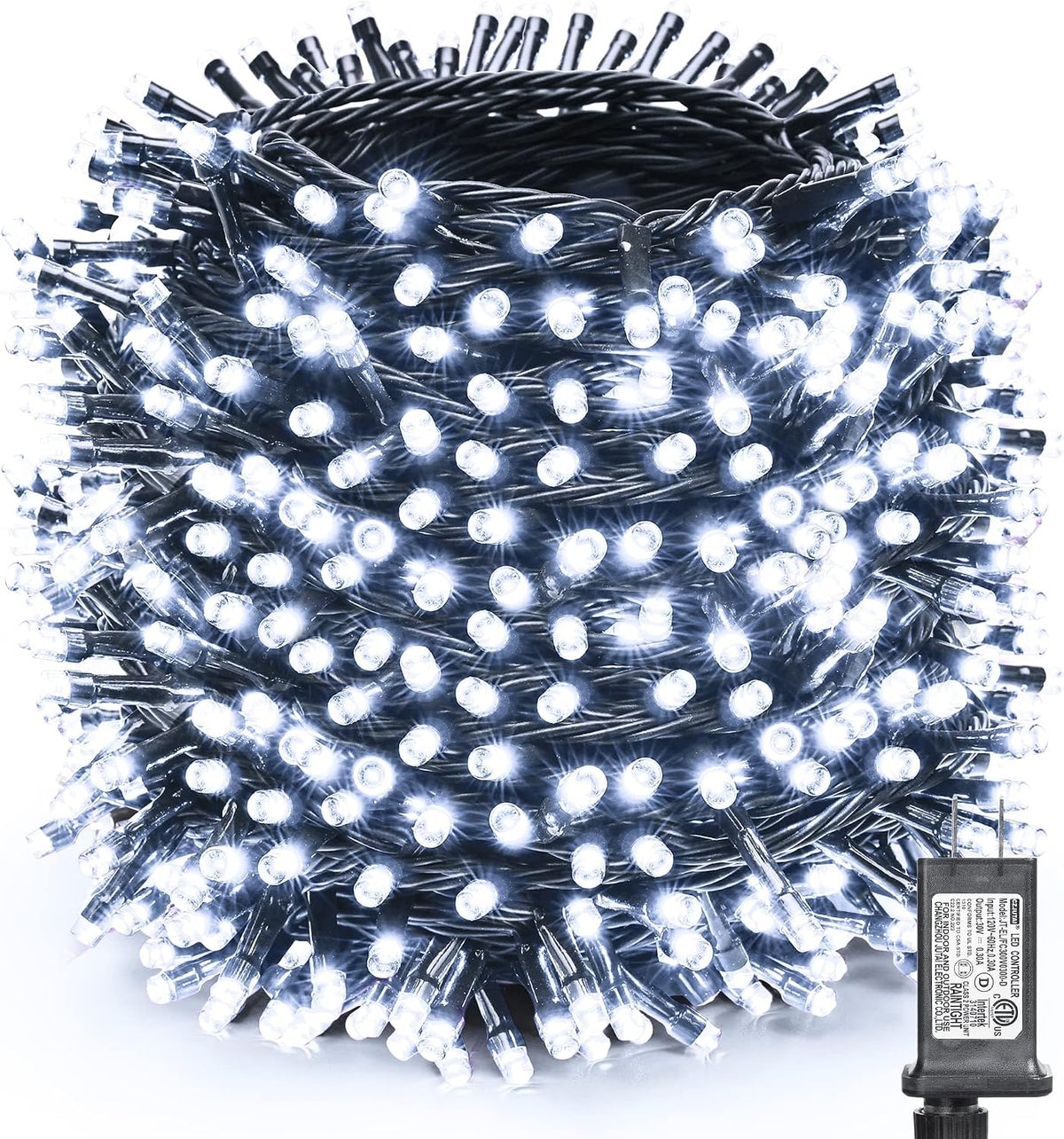 Toodour Christmas Lights Outdoor, 328ft 1000 LED String Lights, Timer, Waterproof 13 Modes Outdoor Christmas String Light - Twinkle Light for Tree Home Garden Yard Party Xmas Decor- White