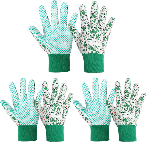 Ainiv Floral Gardening Gloves for Women/Ladies, Non-Slip Garden Work Gloves
